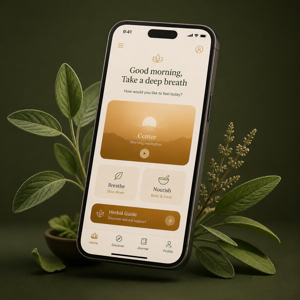 Interfaz de la mini-app Mi Asistente de Infusiones en un teléfono móvil